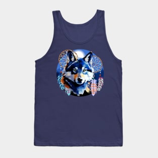 Wolf Native Animal Spirit Tank Top